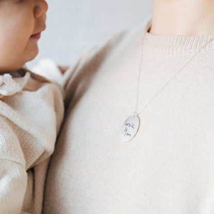 Oval Fingerprint Necklace