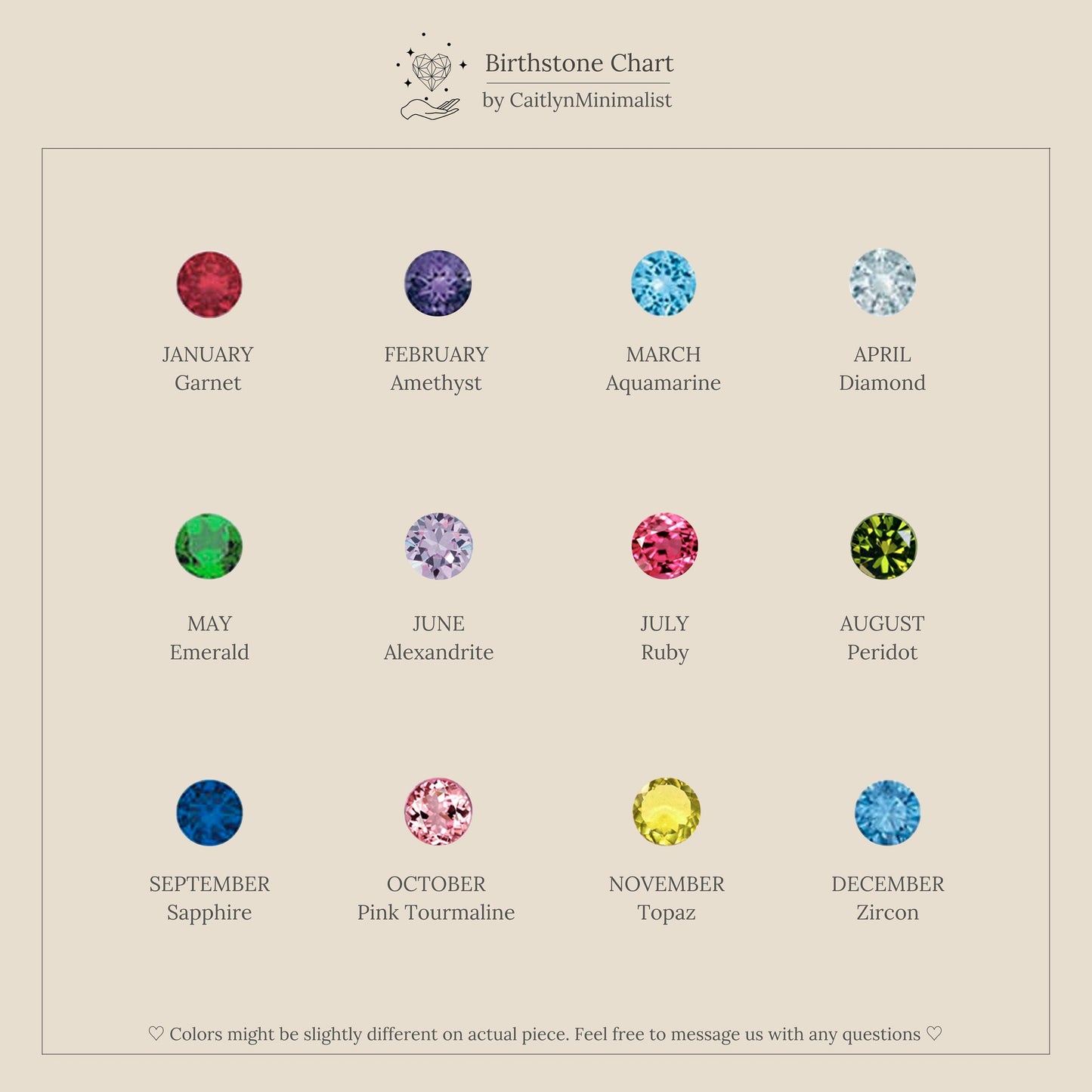 Tiny Cluster Birthstone Ring