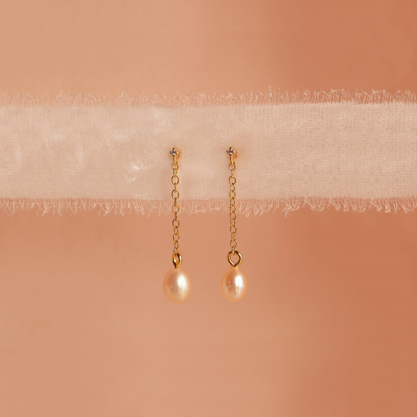 Isha Pink Pearl Earrings