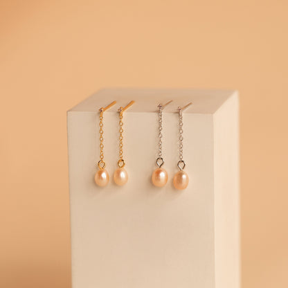 Isha Pink Pearl Earrings