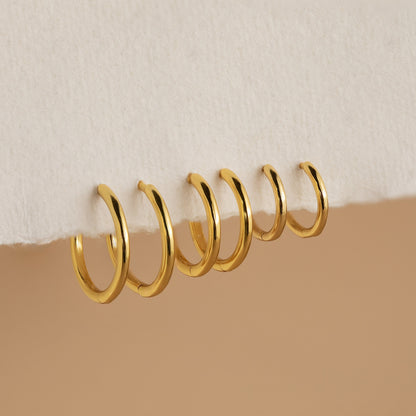 Mini Bold Hoops Set