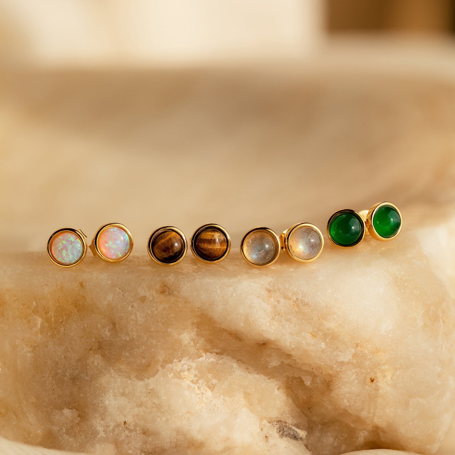 Manifest Gemstone Studs