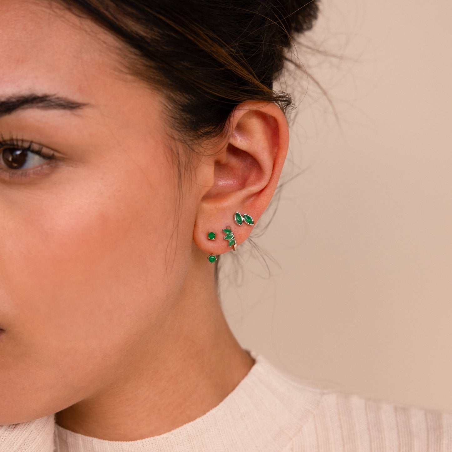 Jade Earrings Set