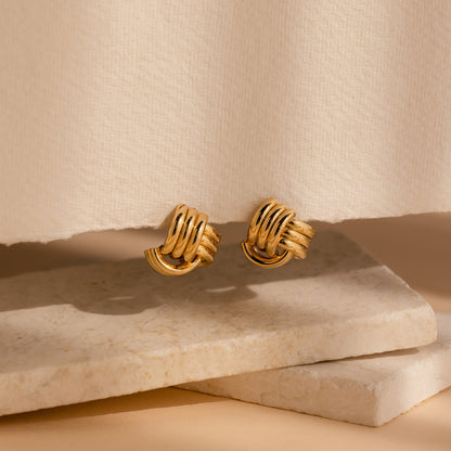 Bold Triple Knot Studs