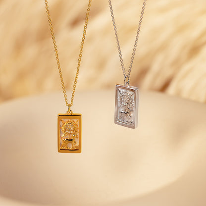 Sun & Moon Tarot Necklace