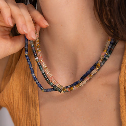 Tanzanite Beaded Necklace