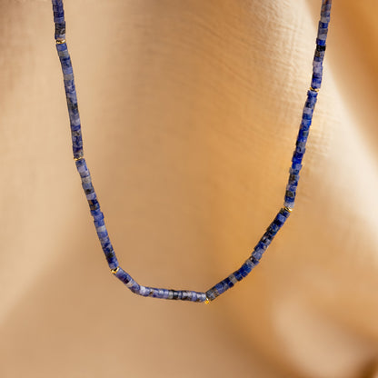 Tanzanite Beaded Necklace