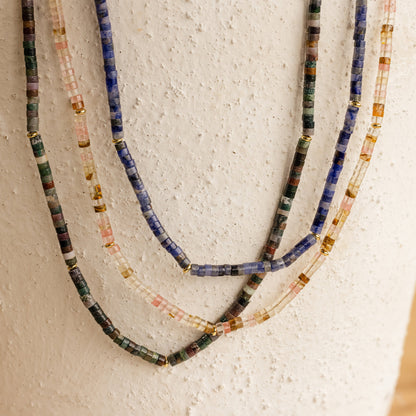 Tanzanite Beaded Necklace