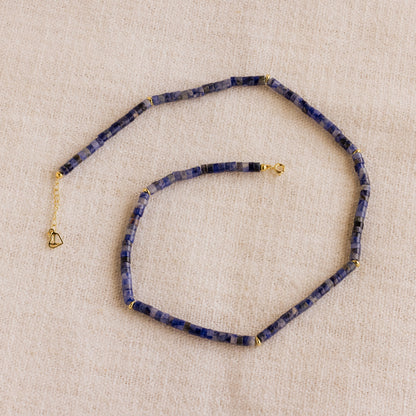 Tanzanite Beaded Necklace