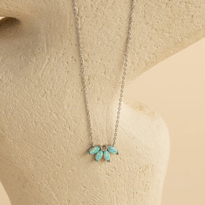 Turquoise Opal Marquise Necklace