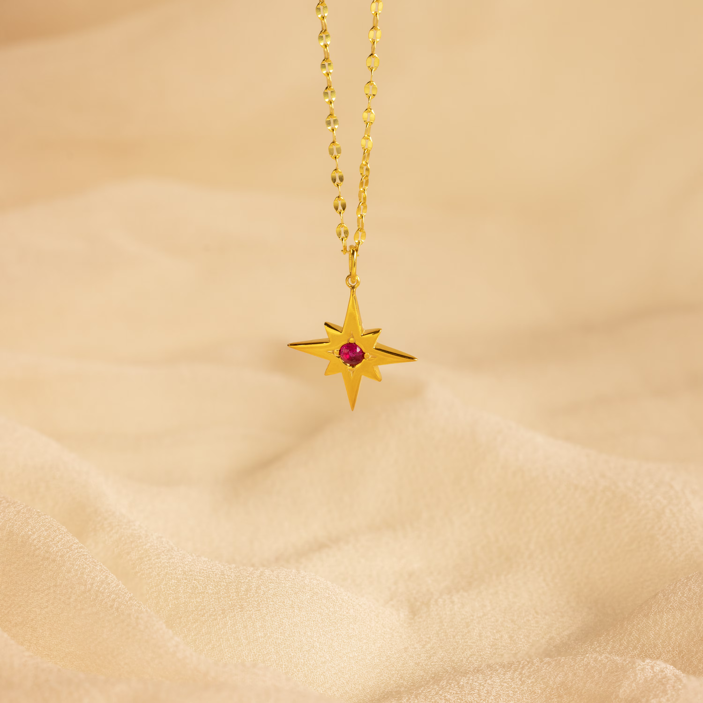 Star Birthstone Necklace