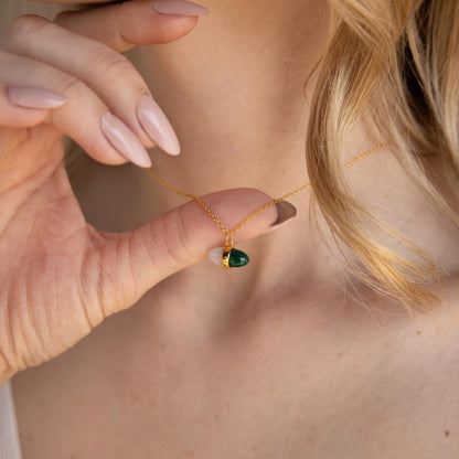 Malachite & Moonstone Necklace