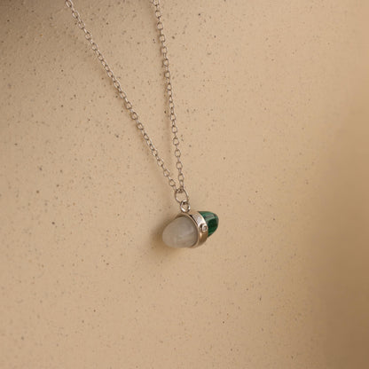 Malachite & Moonstone Necklace