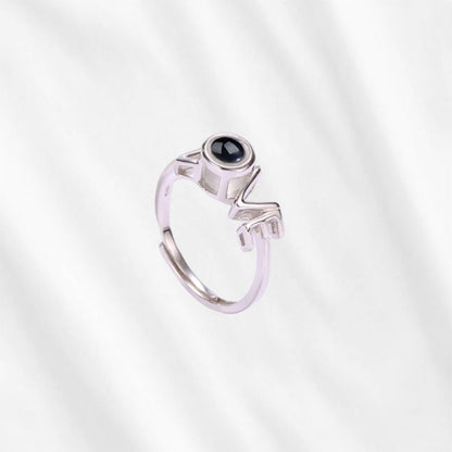 I Love You Projection Ring Sterling Silver