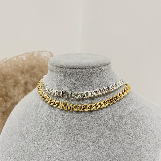 Initial Choker Necklace