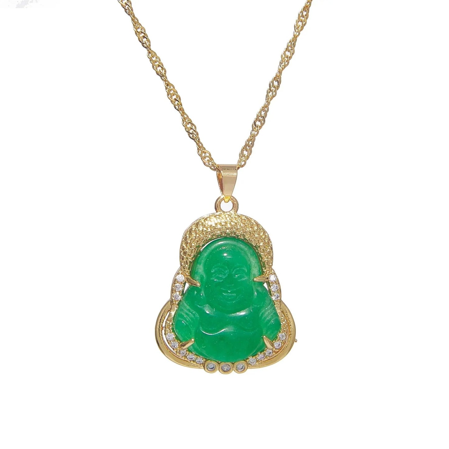 Jade Buddha Pendant Necklace