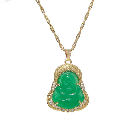 Jade Buddha Pendant Necklace