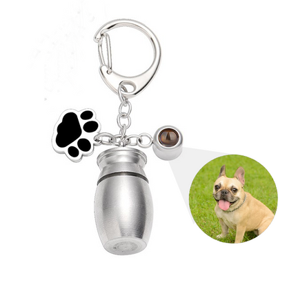 Memorial Pet Ashes Lobster Buckle Pendant Keychain