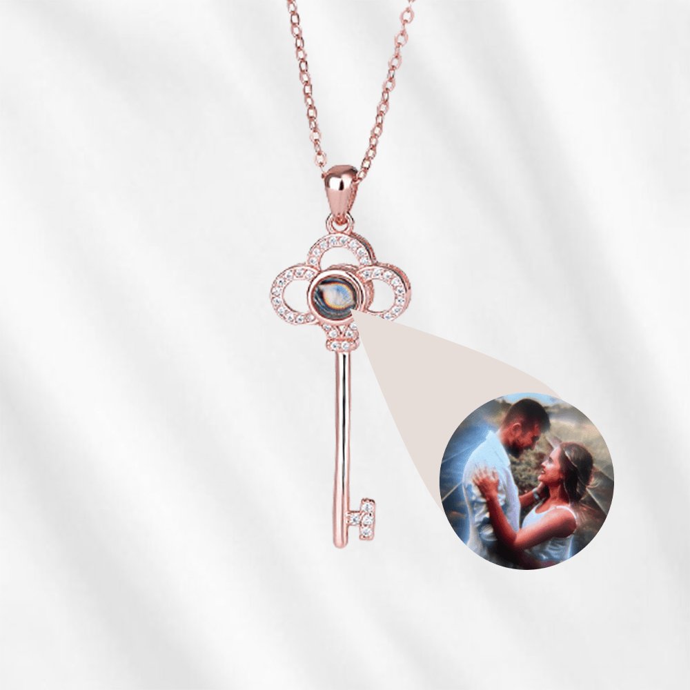 TikTok Necklace with Picture Inside Key Projection