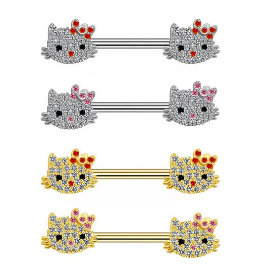 Kitty Icy Nipple Rings