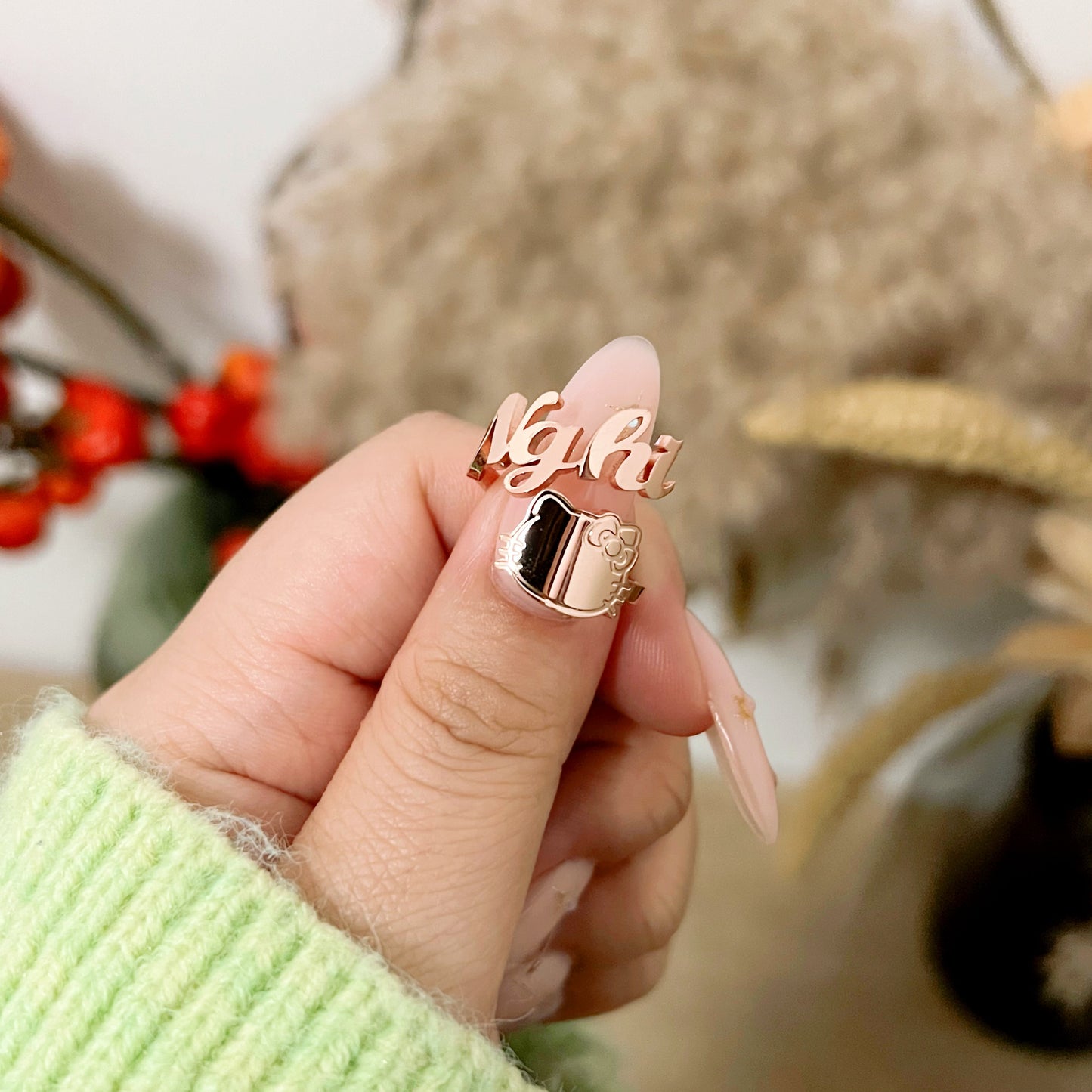 Kitty Name Ring