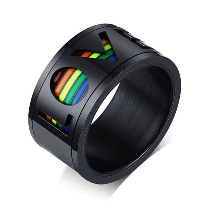 LOVE IS LOVE SPINNER RING