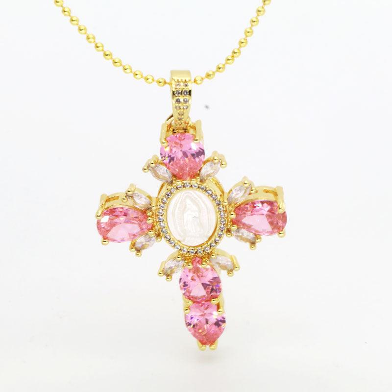 MAJESTIC DIAMOND CROSS NECKLACE