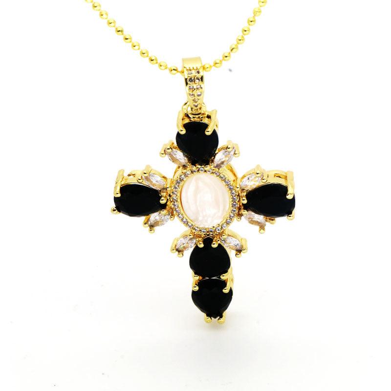 MAJESTIC DIAMOND CROSS NECKLACE