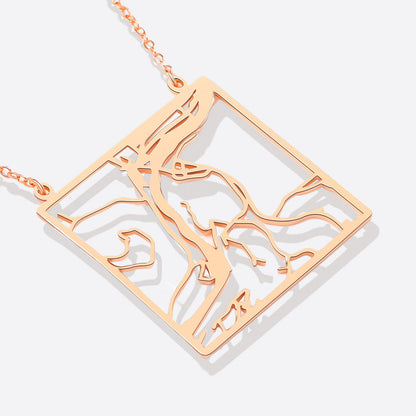 Custom Map Necklace