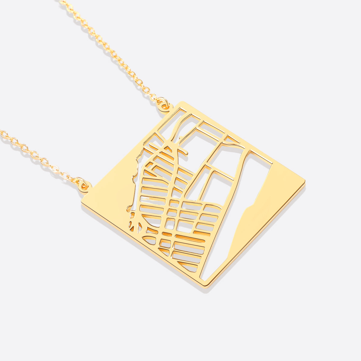 Custom Map Necklace