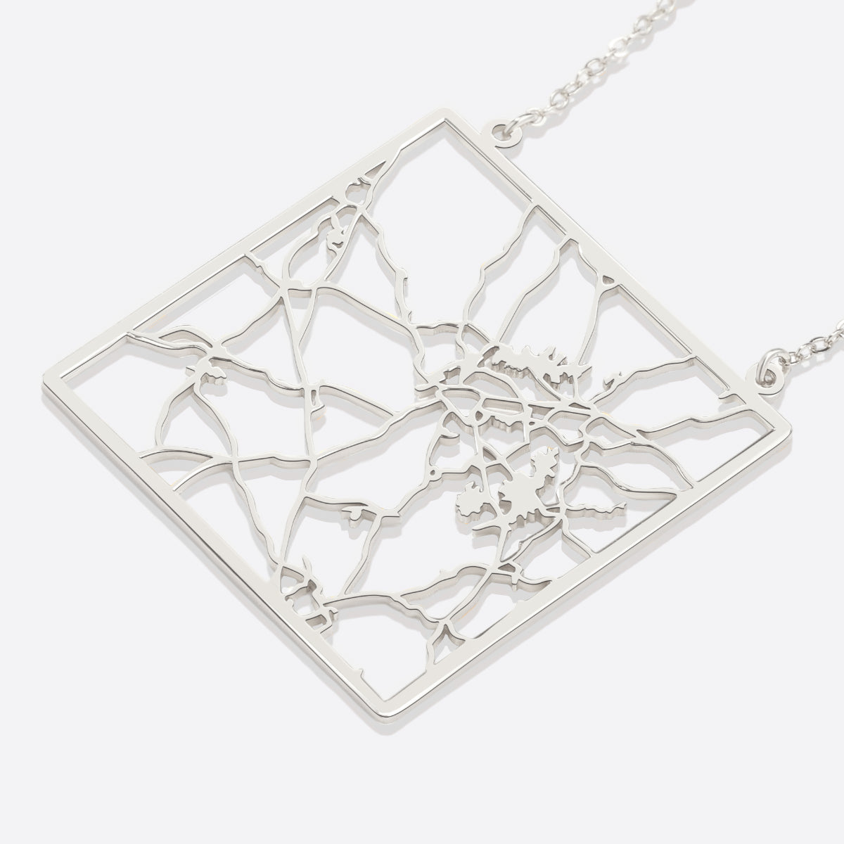 Custom Map Necklace