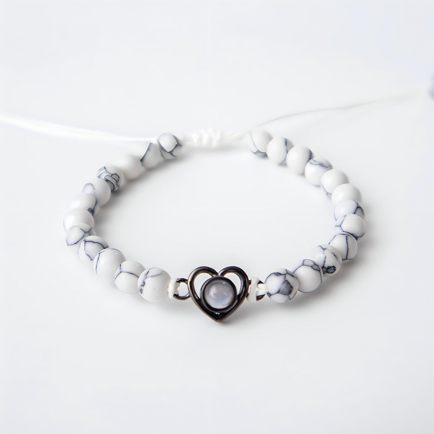 Eternity's Coastal Love Beaded Photo Bracelet