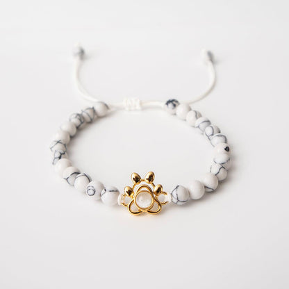 Eternity's Coastal Paw Beaded Photo Bracelet