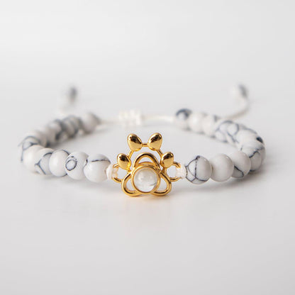 Eternity's Coastal Paw Beaded Photo Bracelet