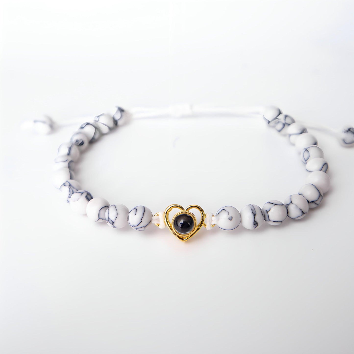 Eternity's Coastal Love Beaded Photo Bracelet