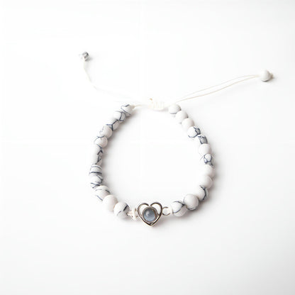 Eternity's Coastal Love Beaded Photo Bracelet