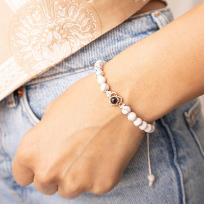 Eternity's Coastal Love Beaded Photo Bracelet