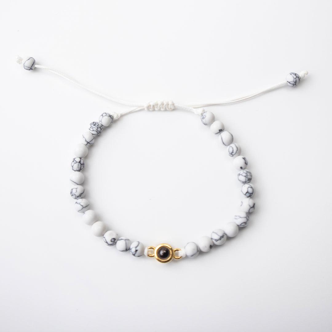 Eternity's Coastal Beaded Photo Bracelet