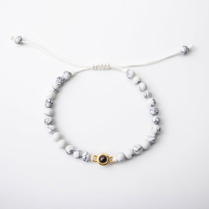 Eternity's Coastal Beaded Photo Bracelet