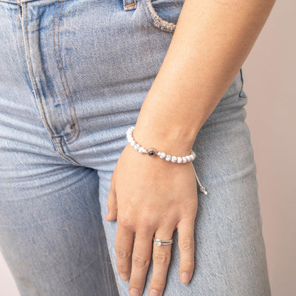 Eternity's Coastal Beaded Photo Bracelet