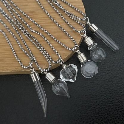 Memorial Vial/Urn Pendant Necklace