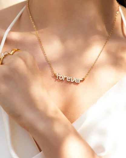 Mini Pearl Name Necklace