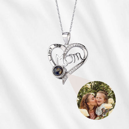 Mom Necklace with Picture Inside Projection - Customodish