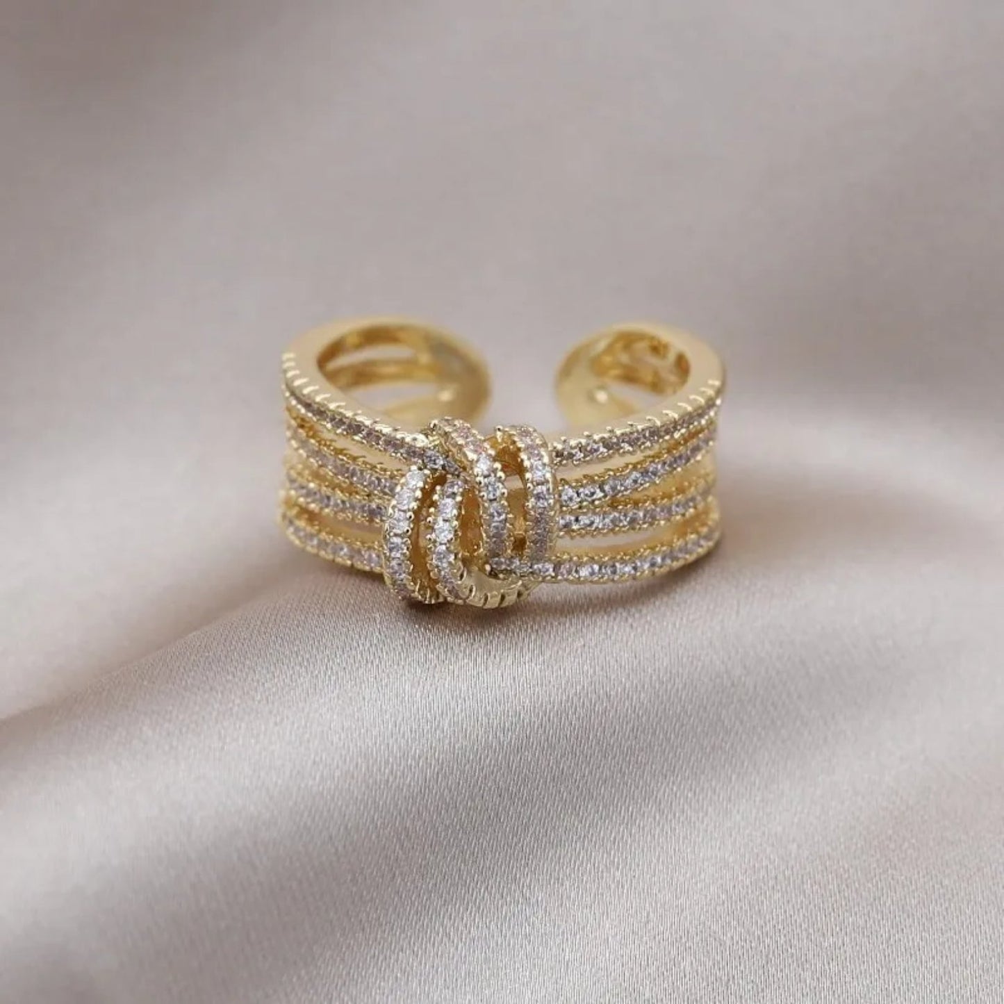 Mother & Daughter Bond Double Band Fashion Ring