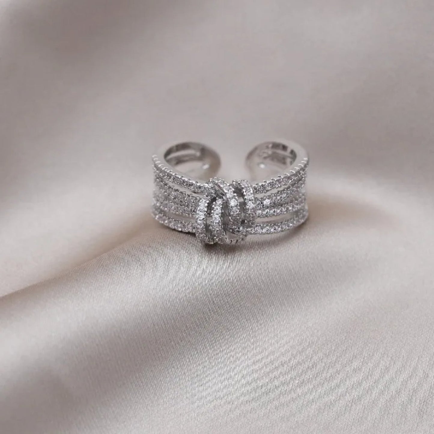 Mother & Daughter Bond Double Band Fashion Ring