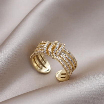 Mother & Daughter Bond Double Band Fashion Ring