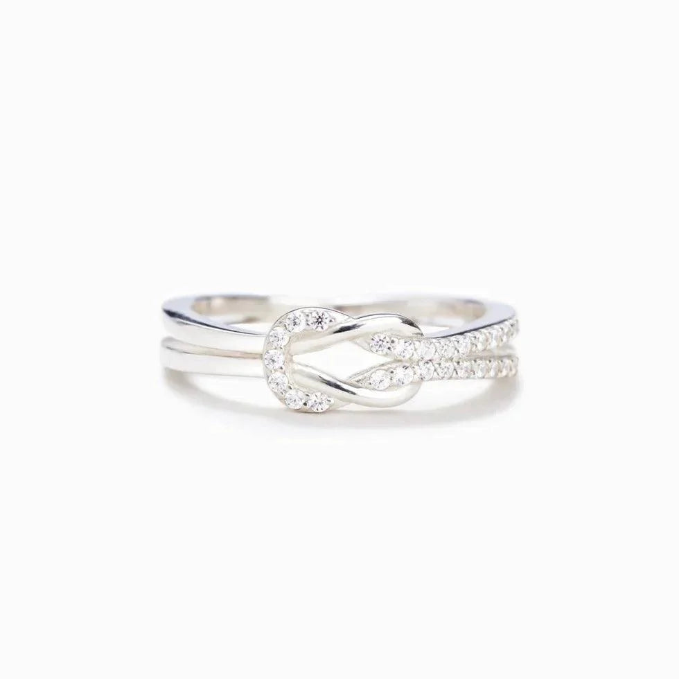 Mother Daughter Love Knot Ring