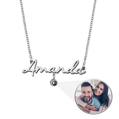 Custom Name Projection Necklace