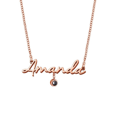 Custom Name Projection Necklace