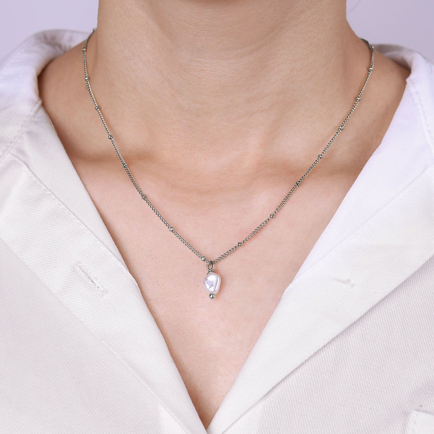 Fresh Water Pearl Pendant Necklace